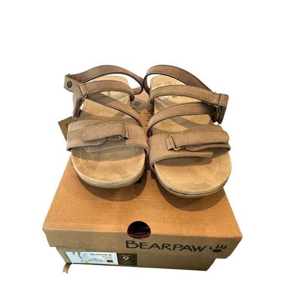 NIB Bear Paw Acacia Strappy Sandals Stone Size 9 - Picture 6 of 8